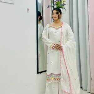 আরামদায়ক ১০০% ট্র‍্যানসেল ঘারারা ড্রেস