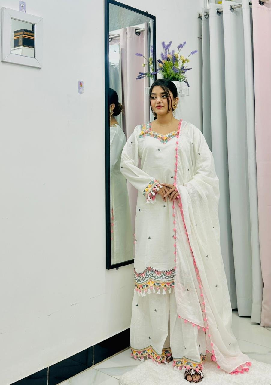 আরামদায়ক ১০০% ট্র্যানসেল ঘারারা ড্রেস