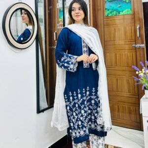 tencel-cotton-embroidered-readymade-dress